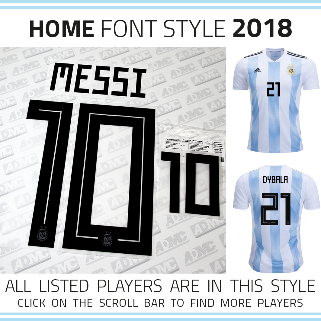 2022 Argentina - Messi home and away kits (crest 2 stars) - ADMC LLC