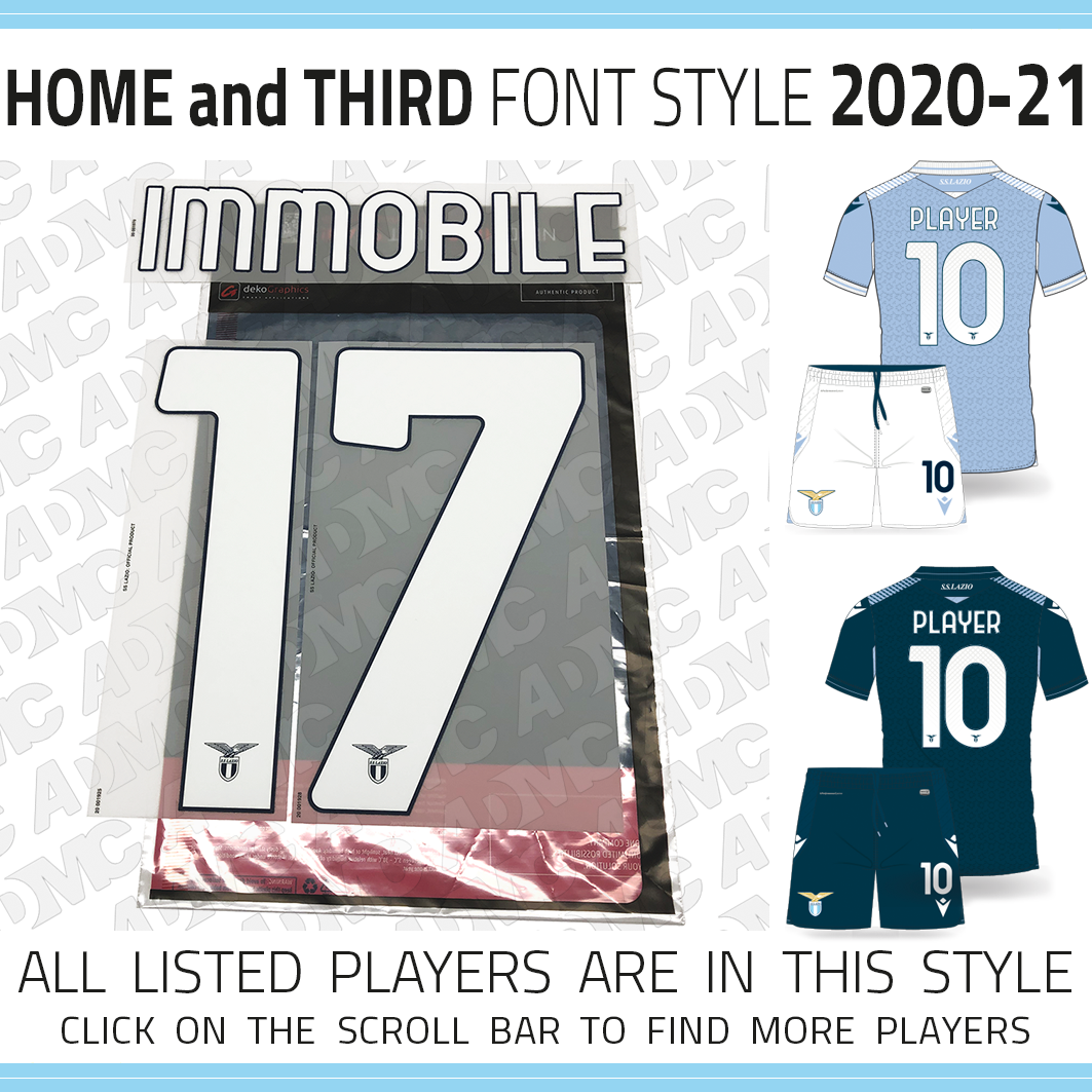 2020/21 SS Lazio Home and Third