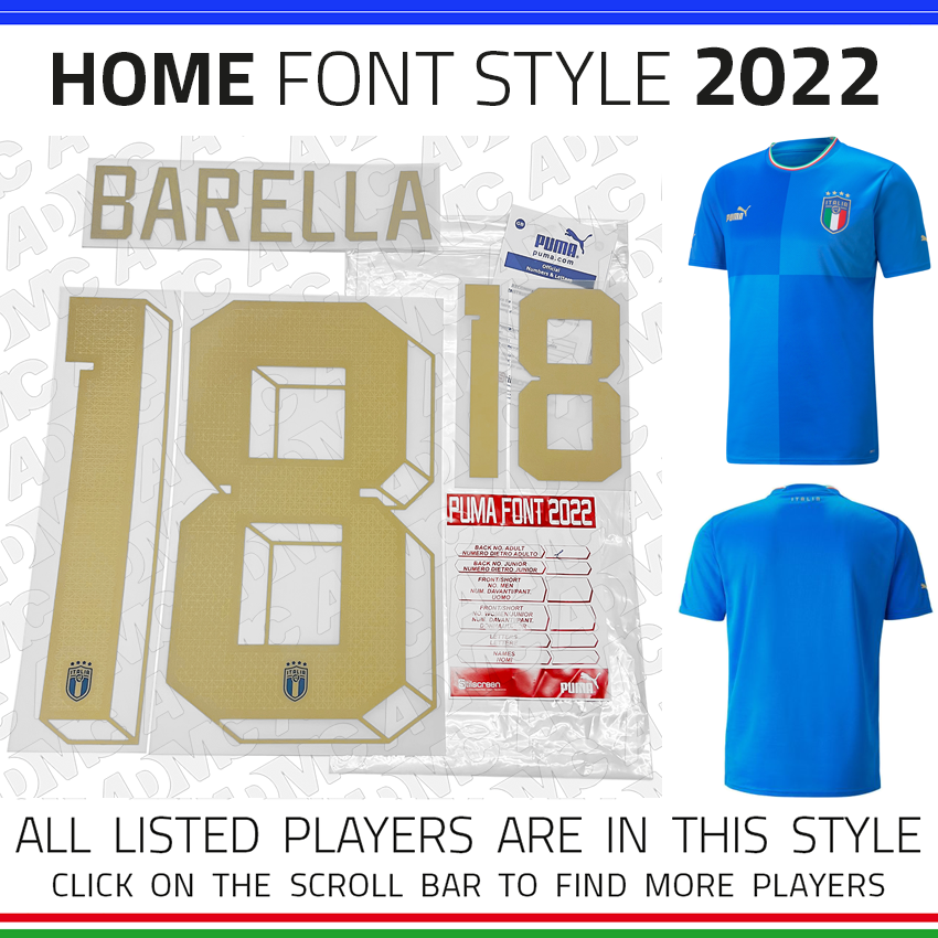 Italy 2022 - Home - Spinazzola #3 – golaçokits