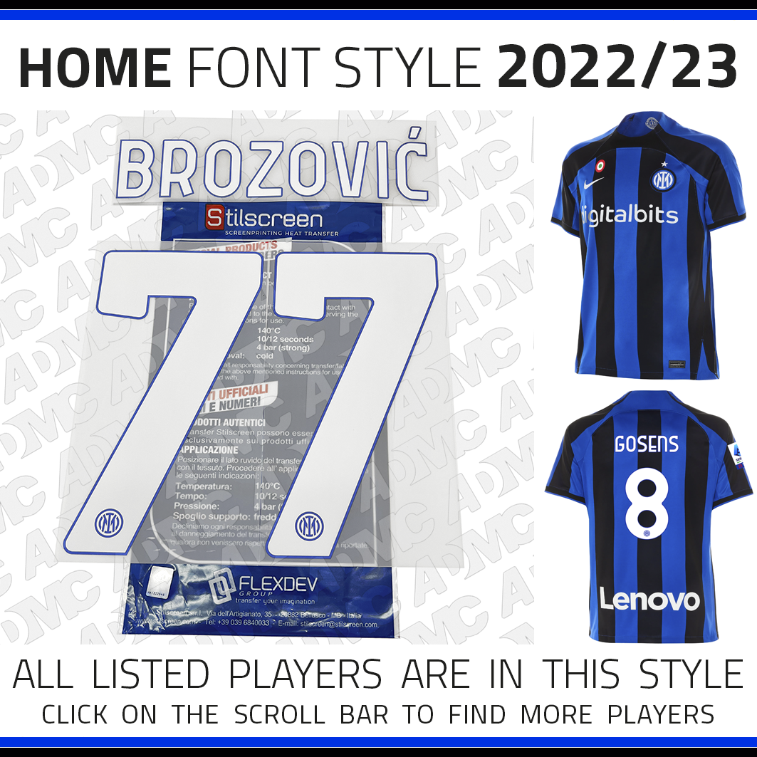 2022-2023 Inter Milan Home Jersey (MKHITARYAN 22)