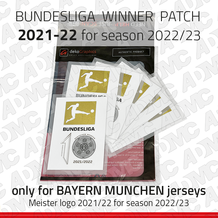23-24 Bundesliga Champions Patches (22-23 Winners)